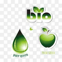 矢量环保水滴素材-空若网 矢量环保水滴素材-空若网