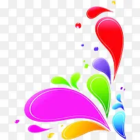 彩色水滴飞溅-空若网 彩色水滴飞溅-空若网