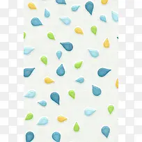 手绘彩色卡通水滴-空若网 手绘彩色卡通水滴-空若网