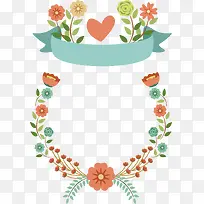 矢量花环素材-空若网 矢量花环素材-空若网