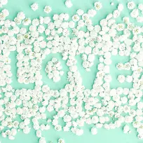 绿色清新白色小花-空若网 绿色清新白色小花-空若网