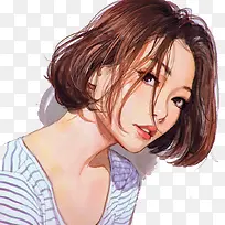 手绘卡通女孩-空若网 手绘卡通女孩-空若网