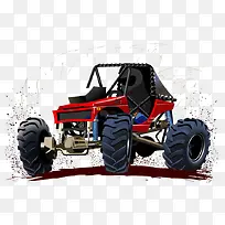 卡通手绘卡通越野车漫画-空若网 卡通手绘卡通越野车漫画-空若网