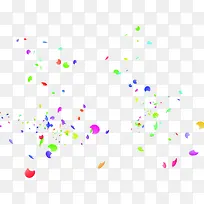 手绘彩色漂浮花瓣-空若网 手绘彩色漂浮花瓣-空若网