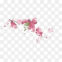 红色花瓣花朵水彩花朵-空若网 红色花瓣花朵水彩花朵-空若网