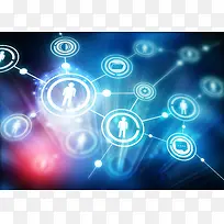 蓝色梦幻图标背景-空若网 蓝色梦幻图标背景-空若网