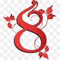 红色数字8-空若网 红色数字8-空若网