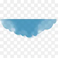 蓝色云朵不规则矢量png-空若网 蓝色云朵不规则矢量png-空若网