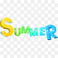 summer彩色字体-空若网 summer彩色字体-空若网