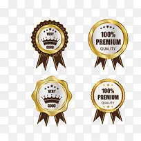 矢量金色标签-空若网 矢量金色标签-空若网