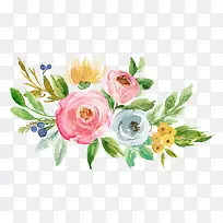 手绘水彩花朵-空若网 手绘水彩花朵-空若网