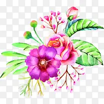 水彩手绘花朵美景-空若网 水彩手绘花朵美景-空若网