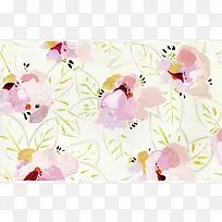 水彩粉色花朵插画-空若网 水彩粉色花朵插画-空若网