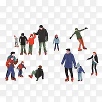 卡通滑雪素材-空若网 卡通滑雪素材-空若网