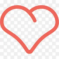 卡通可爱红色爱心图标-空若网 卡通可爱红色爱心图标-空若网