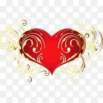 红色教师节爱心花纹设计-空若网 红色教师节爱心花纹设计-空若网
