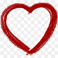 红色中式复古爱心墨迹-空若网 红色中式复古爱心墨迹-空若网