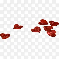 红色婚礼爱心卡片-空若网 红色婚礼爱心卡片-空若网