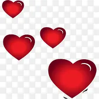 红色卡通爱心婚礼-空若网 红色卡通爱心婚礼-空若网