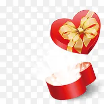 红色卡通爱心礼盒-空若网 红色卡通爱心礼盒-空若网