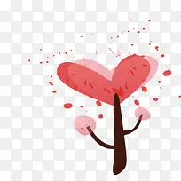红色爱心树枝设计-空若网 红色爱心树枝设计-空若网