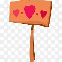 黄底红色爱心展板光棍节-空若网 黄底红色爱心展板光棍节-空若网