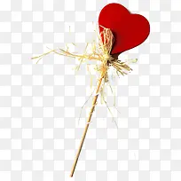 稻草红色爱心图片-空若网 稻草红色爱心图片-空若网