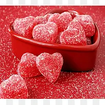 红色爱心糖糖罐图片-空若网 红色爱心糖糖罐图片-空若网