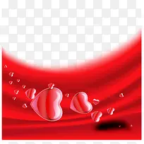 爱心红色线条背景-空若网 爱心红色线条背景-空若网