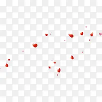 飘舞红色小爱心-空若网 飘舞红色小爱心-空若网
