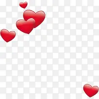 红色爱心飘舞-空若网 红色爱心飘舞-空若网