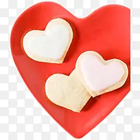 白色红色爱心装饰-空若网 白色红色爱心装饰-空若网