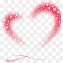 红色星光爱心装饰-空若网 红色星光爱心装饰-空若网