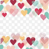 红色爱心底纹-空若网 红色爱心底纹-空若网