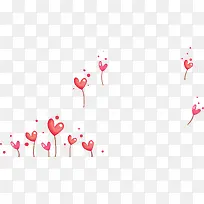 红色卡通爱心装饰-空若网 红色卡通爱心装饰-空若网