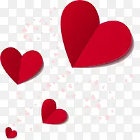 红色爱心装饰-空若网 红色爱心装饰-空若网