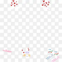 红色卡通爱心场景-空若网 红色卡通爱心场景-空若网