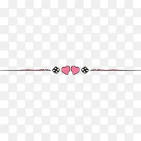 红色爱心分割线-空若网 红色爱心分割线-空若网