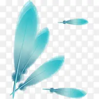 卡通手绘水彩羽毛-空若网 卡通手绘水彩羽毛-空若网