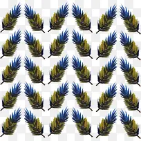 对称水彩羽毛花纹-空若网 对称水彩羽毛花纹-空若网