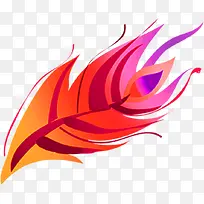 海报插画羽毛设计-空若网 海报插画羽毛设计-空若网