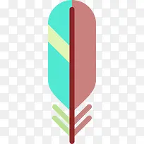 彩色羽毛扁平风格-空若网 彩色羽毛扁平风格-空若网