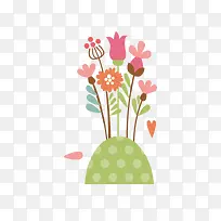 花卡通矢量素材-空若网 花卡通矢量素材-空若网