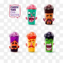 卡通创意杯子素材-空若网 卡通创意杯子素材-空若网