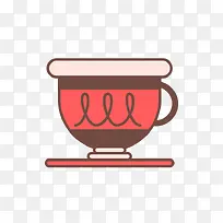 杯子卡通矢量素材-空若网 杯子卡通矢量素材-空若网