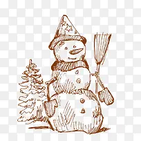 ÊÖ»æÊ¥µ®½ÚÊ¥µ®Ñ©ÈËʸÁ¿Í¼-¿ÕÈôÍø ÊÖ»æÊ¥µ®½ÚÊ¥µ®Ñ©ÈËʸÁ¿Í¼-¿ÕÈôÍø