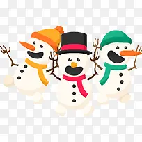 圣诞节可爱雪人-空若网 圣诞节可爱雪人-空若网