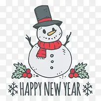 矢量圣诞雪人-空若网 矢量圣诞雪人-空若网