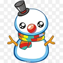 手绘冬季可爱雪人-空若网 手绘冬季可爱雪人-空若网