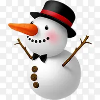 手绘可爱圣诞雪人-空若网 手绘可爱圣诞雪人-空若网